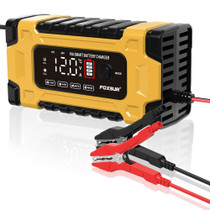 FOXSUR 12V / 24V / 10A Car / Motorcycle Battery Smart Repair Lead-acid Battery Charger(AU Plug Yellow)