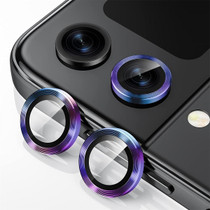 For Samsung Galaxy Z Flip4 / W23 Flip ENKAY Hat-Prince 9H Rear Camera Lens Aluminium Alloy Tempered Glass Film(Colorful)