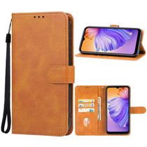 For DOOGEE N50 Leather Phone Case(Brown)