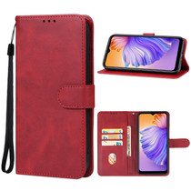 For DOOGEE N50 Leather Phone Case(Red)