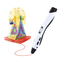 SL-300A  3D Printing Pen 8 Speed Control High and Low Temperature Version Support PLA/ABS/PCL Filament(White)