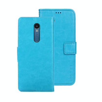 For Sharp Rouvo V idewei Crazy Horse Texture Leather Phone Case with Holder(Sky Blue)