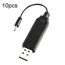 10pcs 3.7V 2.0 Straight Header Lithium Battery Charging Cable With Reverse Polarity Protection(10cm)