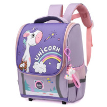 Kindergarten Children Cute Cartoon Backpack School Bag, Color: Small Dark Purple