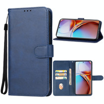 For Motorola Edge 40 Leather Phone Case(Blue)