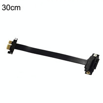 PCI-E 3.0 1X 180-degree Graphics Card Wireless Network Card Adapter Block Extension Cable, Length: 30cm