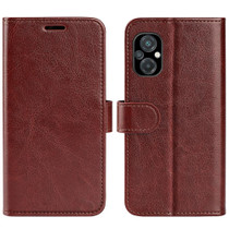 For Xiaomi Poco M5 4G R64 Texture Horizontal Flip Leather Phone Case(Brown)