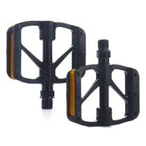 B610 1 Pair Mountain Bicycle Carbon Fiber Palin Bearing Pedals(Black)