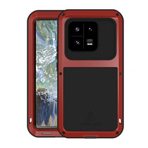 For Xiaomi 13 Pro LOVE MEI Metal Shockproof Life Waterproof Dustproof Phone Case(Red)