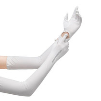 1pair Summer Extended Arm Sleeves Sun Protection UV Protection Sleeves, Style: Leaf (Pearl White)