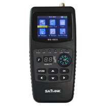 SATLINK WS6933 Portable Digital Satellite Finder Meter, 2.1 inch LCD Colour Screen, DVB-S2/S Signal Pointer(UK Plug)