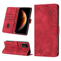 For Infinix Zero X / Zero X Pro X6811 Skin-feel Embossed Leather Phone Case(Red)