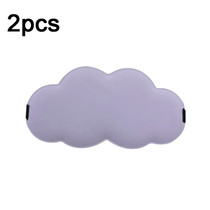 3D Cloud Eye Mask Ice Silk Slow Rebound Memory Foam Sleep Comfort Eye Mask(Purple)