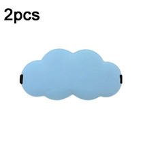 3D Cloud Eye Mask Ice Silk Slow Rebound Memory Foam Sleep Comfort Eye Mask(Blue)