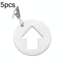 5pcs Stainless Steel Tablecloth Clip Windproof Tablecloth Weights Hanger(Arrow TCC0010F)