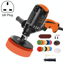 Car Beauty Sealing Glaze Polishing Machine Tile Repair Waxing Machine With Sponge Set, Model: 220V UK Plug