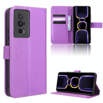 For Xiaomi Redmi K60 5G / K60 Pro Diamond Texture Leather Phone Case(Purple)