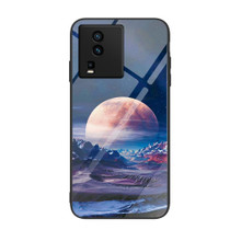 For vivo iQOO Neo7 Colorful Painted Glass Phone Case(Moon Hill)