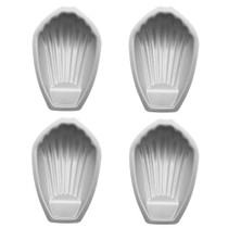 BM1067 Shell Shaped Non-stick Cake Mold Kitchen Biscuit Pan Baking Mold, Specification: 4pcs Shell