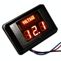 DES-2 Car Battery Voltage Meter DC LED Digital Display 12V Motorcycle RV Yacht Voltage Meter Detector(Orange)