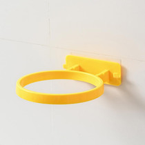 2pcs Household Wall Hanging Basketball Storage Display Stand(Yellow)