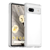 For Google Pixel 7a Colorful Series Acrylic + TPU Phone Case(Transparent)