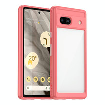 For Google Pixel 7a Colorful Series Acrylic + TPU Phone Case(Red)