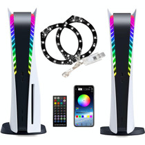 For PS5 RGB Lights Strips 8 Colors Multiple Decoration Led Lights with Remote Controller