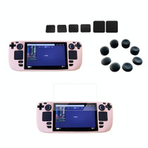 For Steam Deck Shockproof Silicone Game Console Protective Case(Pink)