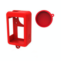 For DJI Osmo Action 3 Silicone Protective Case Lens Cap(Red)