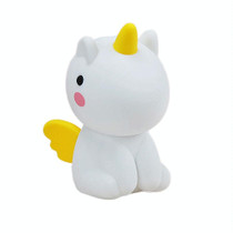 LED Unicorn USB Rechargeable Silicone Night Light, Specification:Warm Light+Colorful