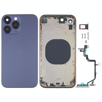 Back Housing Cover with Appearance Imitation of iP14 Pro for iPhone XR(Purple)