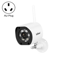 SriHome SH034 5.0MP Mini Dual 2.4 / 5G WiFi Outdoor IP66Waterproof Video Surveillance Color Night Vision Security CCTV Cam, Plug Type:AU Plug(White)
