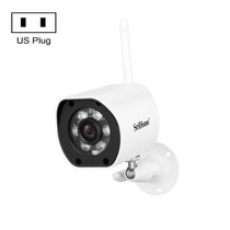 SriHome SH034 5.0MP Mini Dual 2.4 / 5G WiFi Outdoor IP66 Waterproof Video Surveillance Color Night Vision Security CCTV Cam, Plug Type:US Plug(White)