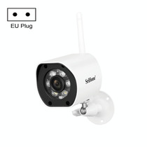 SriHome SH034 5.0MP Mini Dual 2.4 / 5G WiFi Outdoor IP66 Waterproof Video Surveillance Color Night Vision Security CCTV Cam, Plug Type:EU Plug(White)