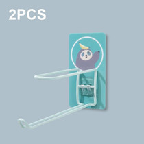2 PCS Cartoon Hanger Storage Rack Wall Mounted Rack(Sloths)