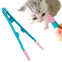 3 PCS Cat Eye Brush Pet Eye Cleaner Cat Hair Knot Brush(Blue Pink)