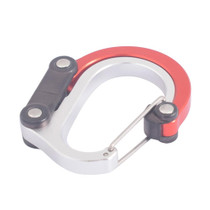 Aluminum Alloy D-type Outdoor Mountaineering Hook, Specification: M (Red)