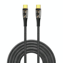 WIWU TM02 USB-C / Type-C to USB-C / Type-C PD Charging Data Cable,Length2m(Black)