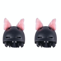 4PCS Motorcycle Plush Ear Helmet Decoration(Pink)