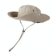 Versatile Breathable Sunscreen Drawstring Fisherman Hat(Khaki)