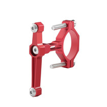 2 PCS Bicycle Aluminum Alloy Bottle Cage Conversion Seat Fixed Adjustable Bottle Cage(Red)