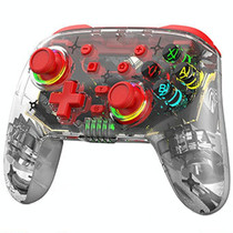 For PS3 / PS4 Dual Vibration Wireless Gamepad With RGB Lights(Red)