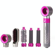 5 In 1 Hot Air Comb Automatic Curling Iron Curling & Straightening Hair Styling Comb Hair Dryer, Power: EU Plug