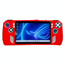 For ASUS ROG Ally Handheld Game Console Silicone Drop-proof Protective Case All-inclusive Case(Red)