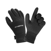 DIVESTAR Diving Gloves Cut & Stab Resistant Sports Gloves, Model: 5mm, Size: M