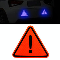 10pcs Car Tail Triangle Reflective Stickers Safety Warning Danger Signs Car Stickers(Orange)