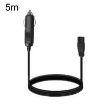 12V/24V Car Refrigerator Cable B Suffix Cigarette Lighter Plug Power Cord, Length: 5m Without Switch