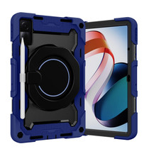 For Xiaomi Redmi Pad Armor Contrast Color Silicone + PC Tablet Case(Navy Blue)