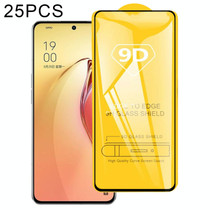 25 PCS 9D Full Glue Screen Tempered Glass Film For OPPO Reno8 Pro+